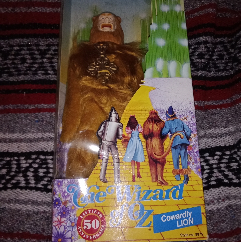 Vintage 1988 Wizard Of Oz Cowardly Lion Doll 50th Anniversary